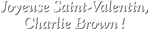 Joyeuse Saint-Valentin, Charlie Brown ! logo