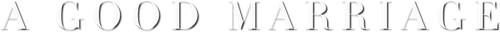A Good Marriage logo