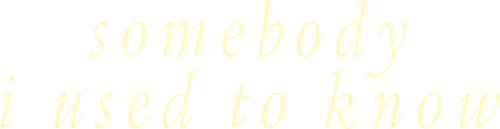 Somebody I Used to Know logo