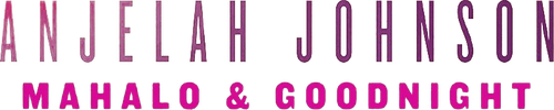Anjelah Johnson: Mahalo & Goodnight logo