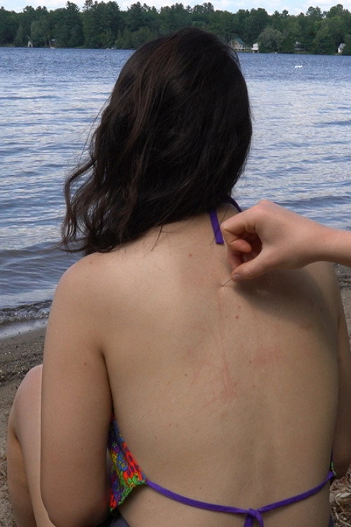 어디를 보고 있는지