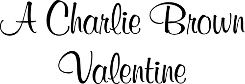 A Charlie Brown Valentine logo