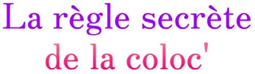 La règle secrète de la coloc' logo