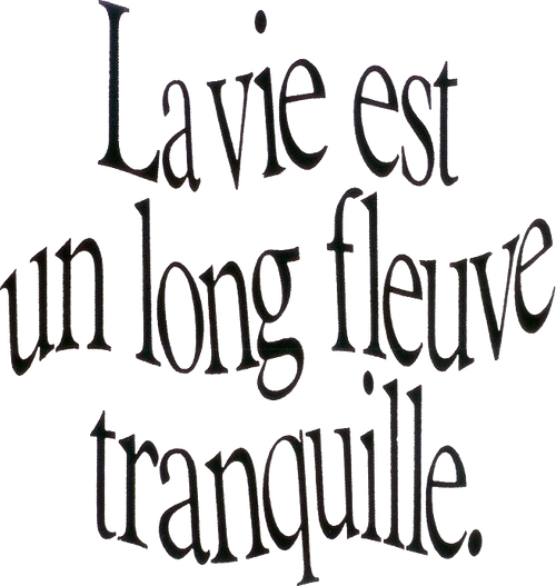 La vie est un long fleuve tranquille logo