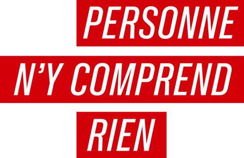 Personne n'y comprend rien logo
