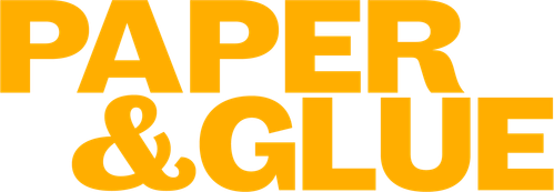 JR, papier & colle logo